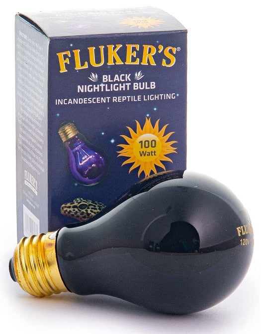 100 watt Flukers Black Nightlight Bulb Incandescent Reptile Light