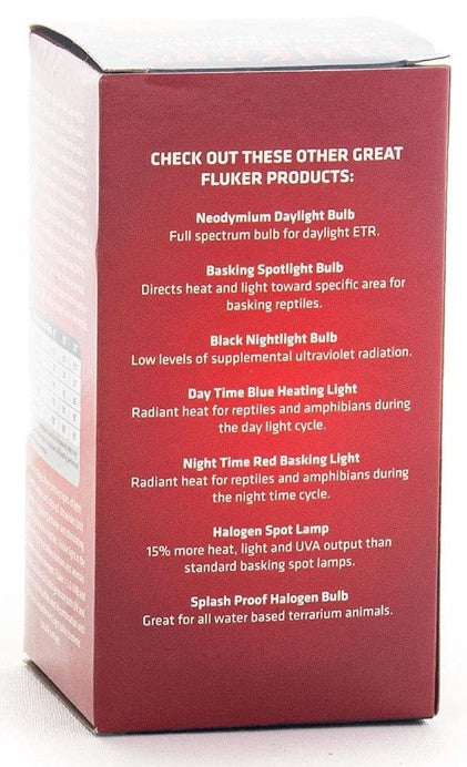 6 count (6 x 40 watt) Flukers Red Heat Bulb Incandescent Reptile Light