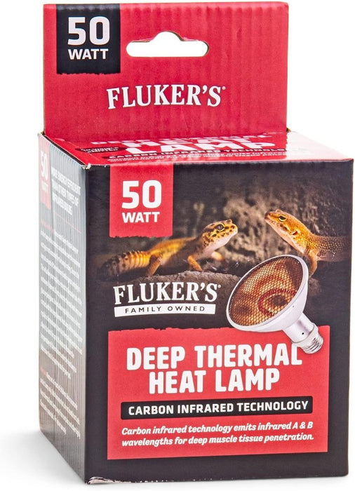 50 watt Flukers Deep Thermal Heat Lamp for Reptiles