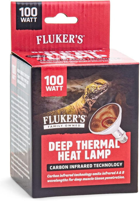 100 watt Flukers Deep Thermal Heat Lamp for Reptiles