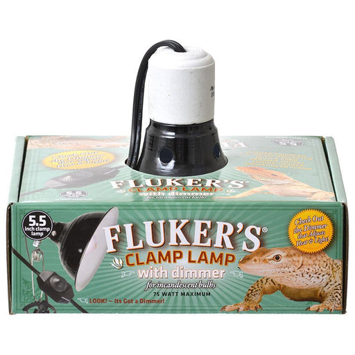 75 watt Flukers Clamp Lamp with Dimmer