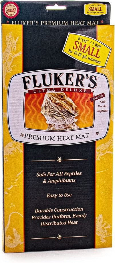 Small - 1 count Flukers Premium Heat Mat for Reptiles and Amphibians