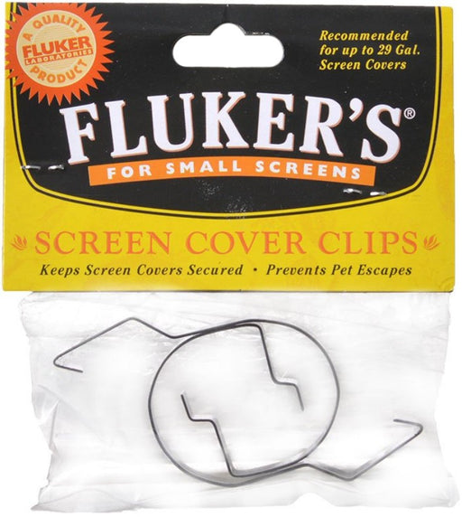 2 count Flukers Screen Cover Clips Prevents Pet Escapes