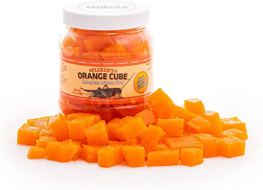 36 oz (6 x 6 oz) Flukers Orange Cube Complete Cricket Diet