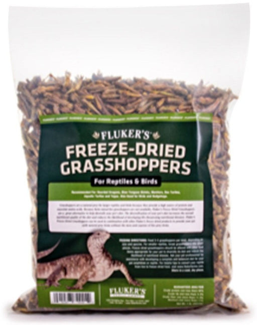 1 lb Flukers Freeze-Dried Grasshoppers for Reptiles and Birds
