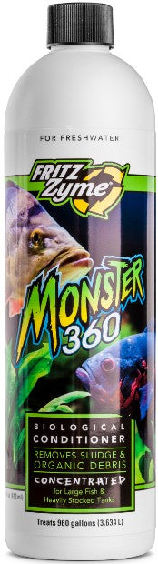 16 oz Fritz Aquatics Monster 360 Concentrated Biological Conditioner for Freshwater