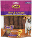 72 count (12 x 6 ct) Cadet Gourmet Pork Hide Triple Chews with Duck and Sweet Potato