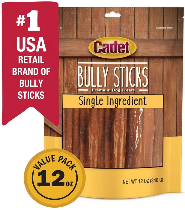12 oz Cadet Single Ingredient Bully Sticks for Dogs Small