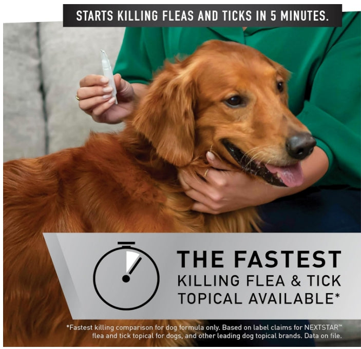 3 count NextStar Flea and Tick Topical Treatment for X Large Dogs 89-132 Pounds