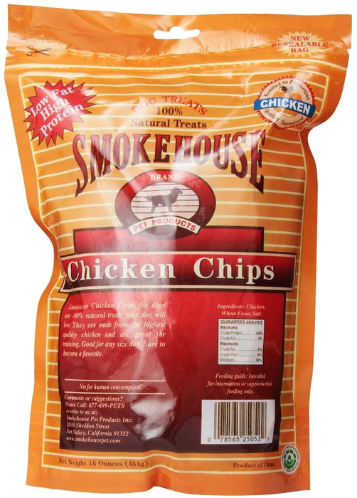16 oz Smokehouse Chicken Chips Natural Dog Treats
