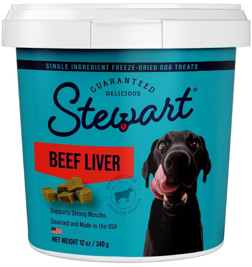 24 oz (2 x 12 oz) Stewart Freeze Dried Beef Liver Treats