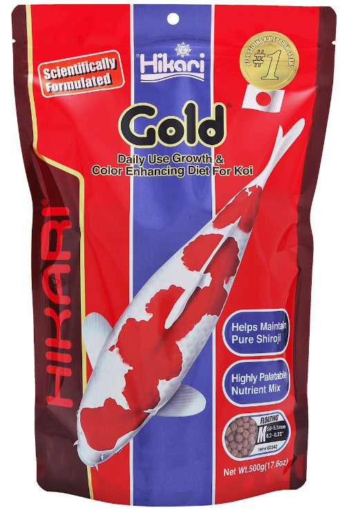 17.6 oz Hikari Gold Floating Medium Pellet Koi Food