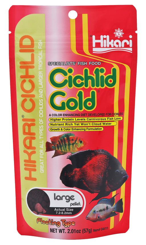 2 oz Hikari Cichlid Gold Floating Large Pellet Food
