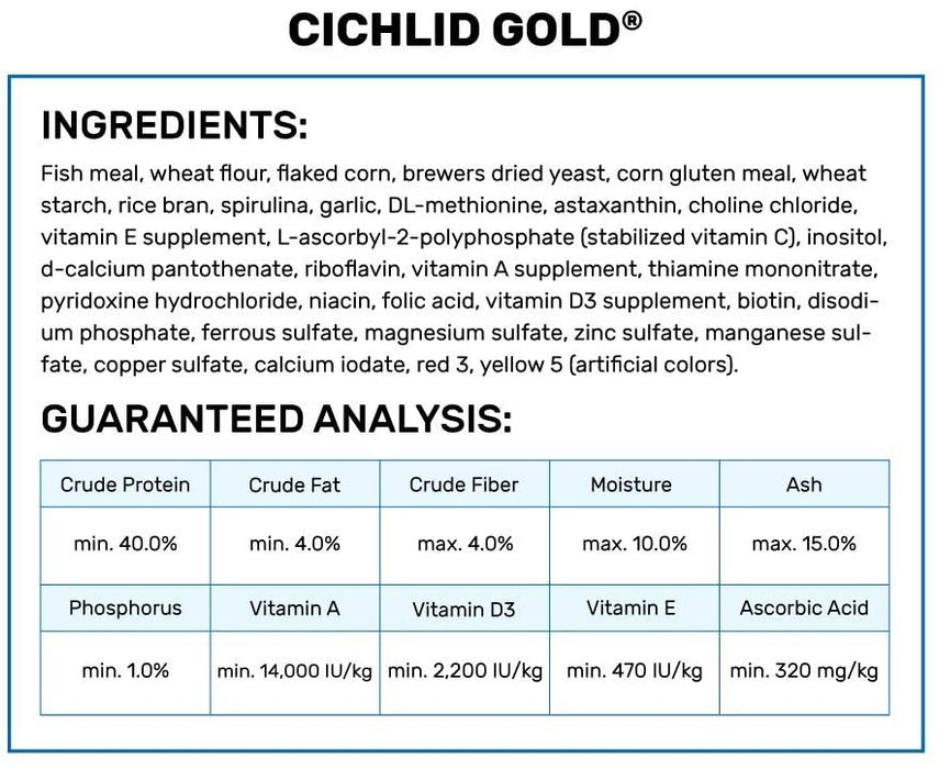 8.8 oz Hikari Cichlid Gold Floating Large Pellet Food