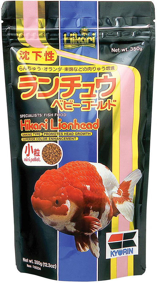 12.3 oz Hikari Lionhead Mini Sinking Pellet Food