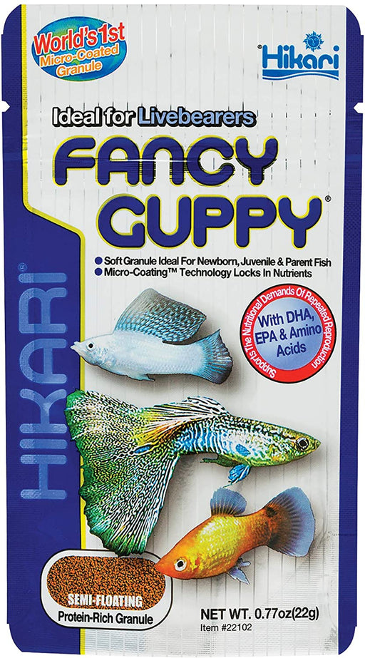 0.77 oz Hikari Fancy Guppy Semi-Floating Food