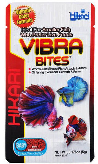 0.18 oz Hikari Vibra Bites Baby Tropical Fish Food