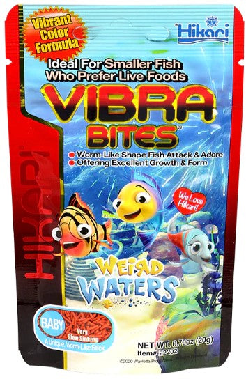 0.7 oz Hikari Vibra Bites Baby Tropical Fish Food