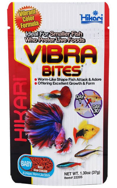 1.3 oz Hikari Vibra Bites Baby Tropical Fish Food