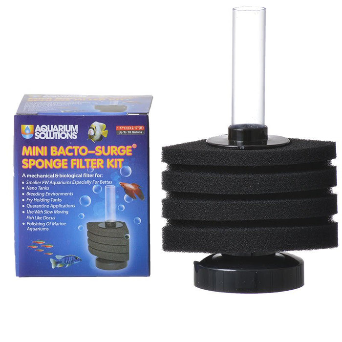 Mini - 1 count Aquarium Solutions Bacto-Surge Sponge Filter Kit