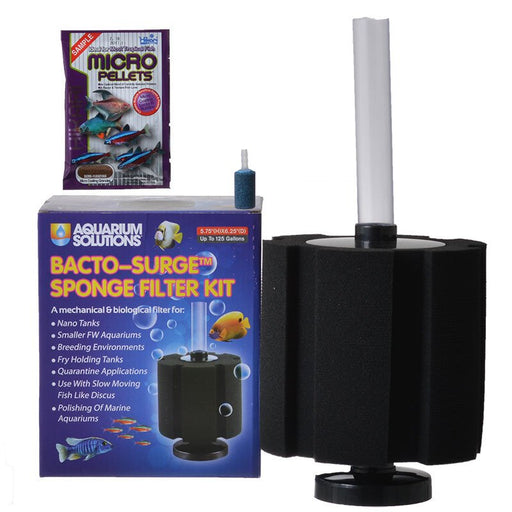 X-Large - 1 count Aquarium Solutions Bacto-Surge Sponge Filter Kit