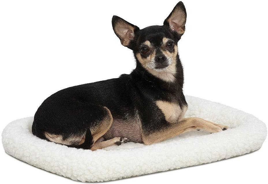 X-Small - 1 count MidWest Quiet Time Fleece Bolster Bed for Dogs