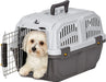 X-Small - 2 count MidWest Skudo Travel Carrier Gray Plastic Dog Carrier