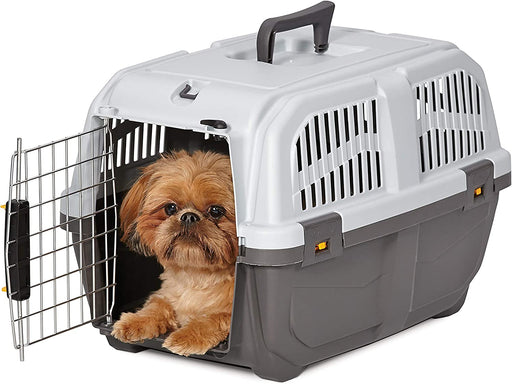 Small - 1 count MidWest Skudo Travel Carrier Gray Plastic Dog Carrier