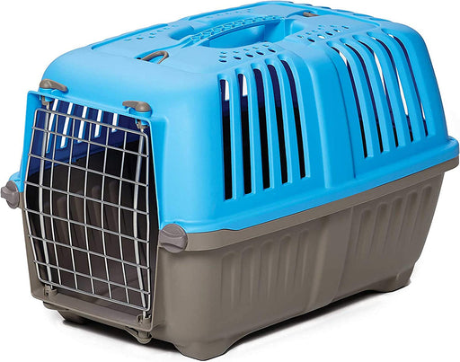 X-Small - 1 count MidWest Spree Pet Carrier Blue Plastic Dog Carrier