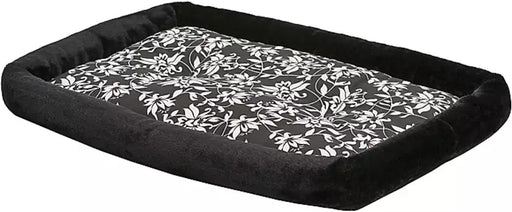 Small - 1 count MidWest Quiet Time Bolster Bed Floral for Dogs