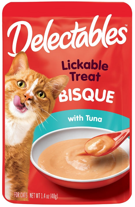 1.4 oz Hartz Delectables Bisque Lickable Treat for Cats Tuna