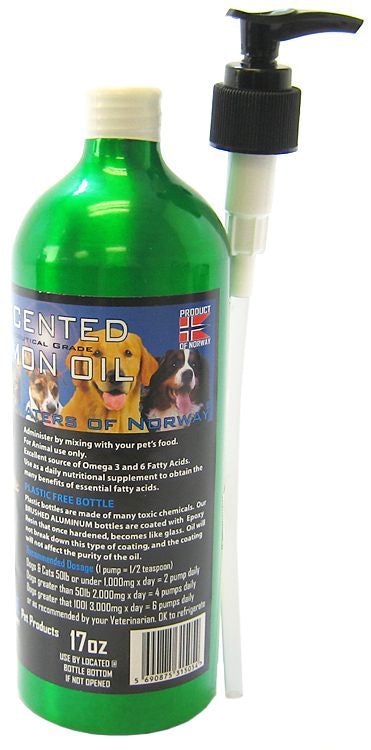 17 oz Iceland Pure Salmon Oil Nutritional Supplement for Dogs