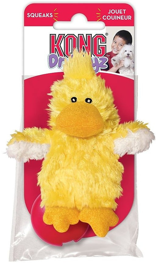 1 count KONG Dr. Noyz Duck Plush Squeaker Dog Toy