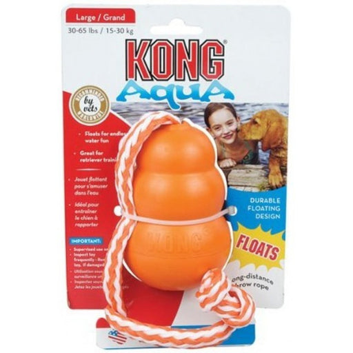 Large - 1 count KONG Aqua Floating Dog Toy with Rope