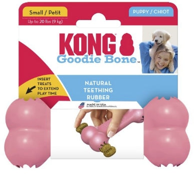 1 count KONG Puppy Goodie Bone Teething Chew Toy for Puppies
