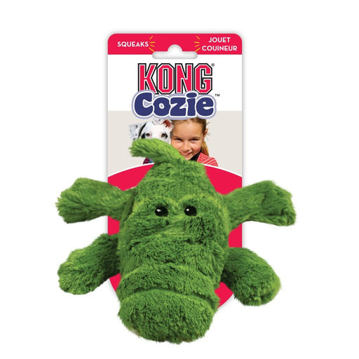 Medium - 1 count KONG Cozie Ali the Alligator Dog Toy