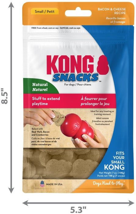 7 oz KONG Snacks for Dogs Bacon and Cheese Recipe Small
