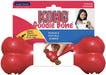 Large - 3 count KONG Goodie Bone Durable Rubber Dog Chew Toy Red