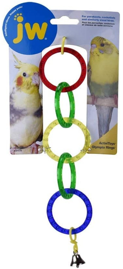 1 count JW Pet Insight Olympic Rings Bird Toy