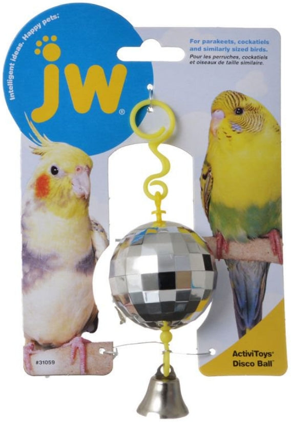 1 count JW Pet Insight Activitoys Disco Ball Bird Toy