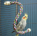 Large - 1 count JW Pet Flexible Multi-Color Comfy Rope Perch 28" Long for Birds