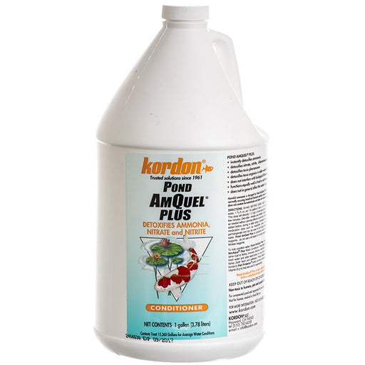 1 gallon Kordon Pond AmQuel Plus Conditioner Detoxifies Ammonia, Nitrate and Nitrite