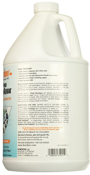 1 gallon Kordon Pond NovAqua Instant Dechlorinator Water Conditioner