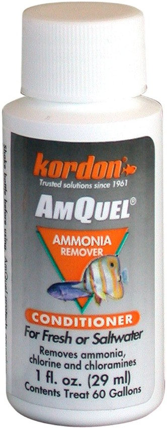 1 oz Kordon AmQuel Ammonia Remover Water Conditioner