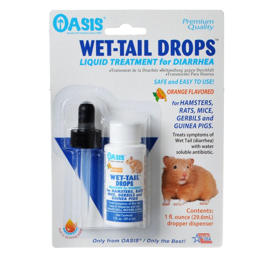 1 oz Oasis Wet-Tail Drops Liquid Treatment for Diarrhea in Small Pets