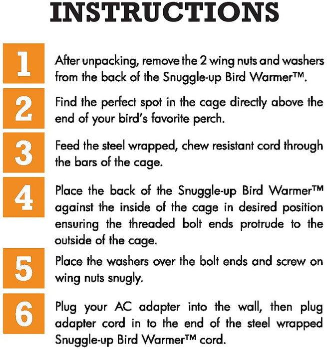 Small/Medium - 1 count K&H Pet Snuggle Up Bird Warmer
