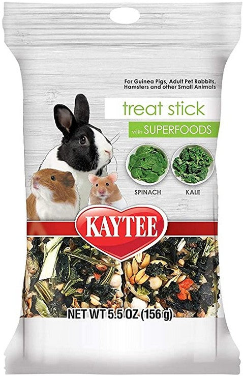 5.5 oz Kaytee Treat Stick with Superfoods Spinach and Kale for Small Pets