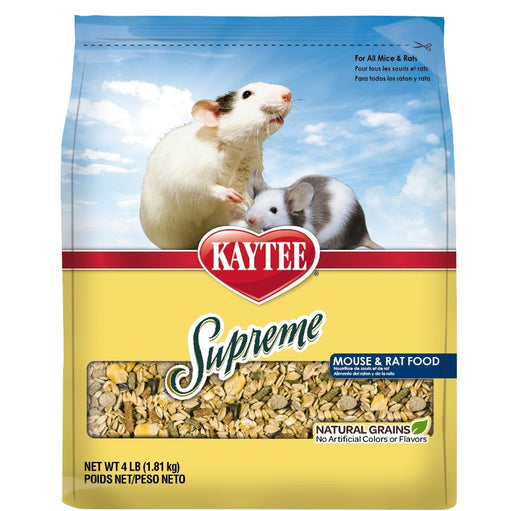 4 lb Kaytee Supreme Fortified Daily Diet Rat and Mouse
