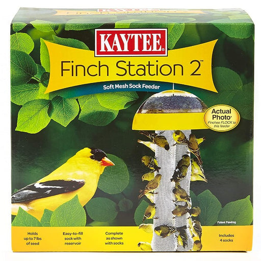 3 count Kaytee Finch Station 2 Soft Mesh Sock Feeder