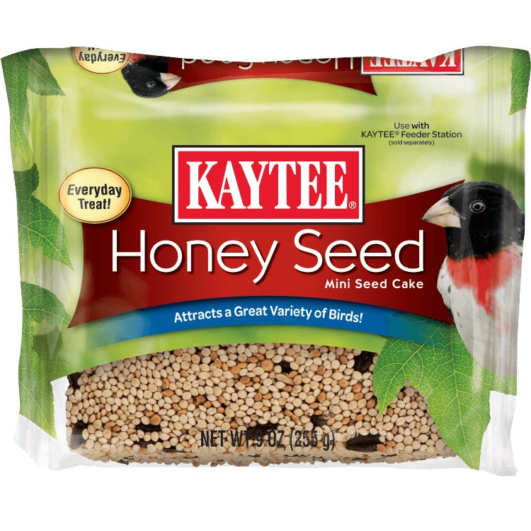 9 oz Kaytee Honey Seed Mini Seed Cake for Wild Birds